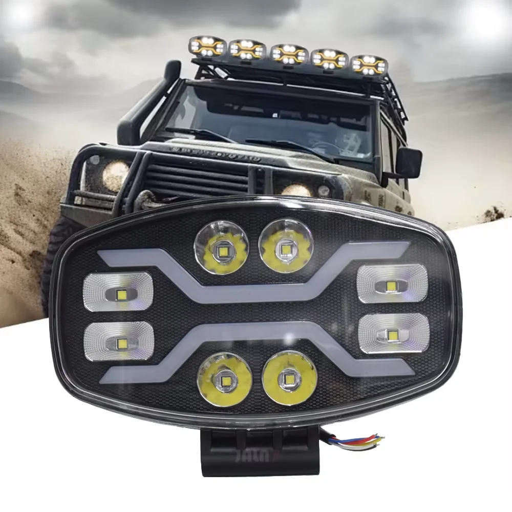 

LED Driving Light Truck Off Road Auxiliary For Scania Man LED Work Light Spotlight Flash Light DRL Yellow White 100W 22000LM