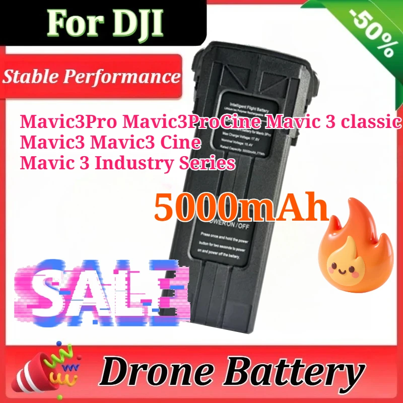 

Аккумулятор 5000 мАч для DJI Mavic 3, время полета 46 минут, аксессуары для дрона Mavic 3 Pro, интеллектуальные аксессуары для полетов, новинка в наличии