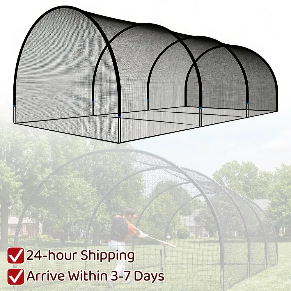 

Бейсбольная сетка-клетка 30 футов для тренировок на заднем дворе, оборудование для бейсбола, гольфа, софтбола, для отработки ударов и подач