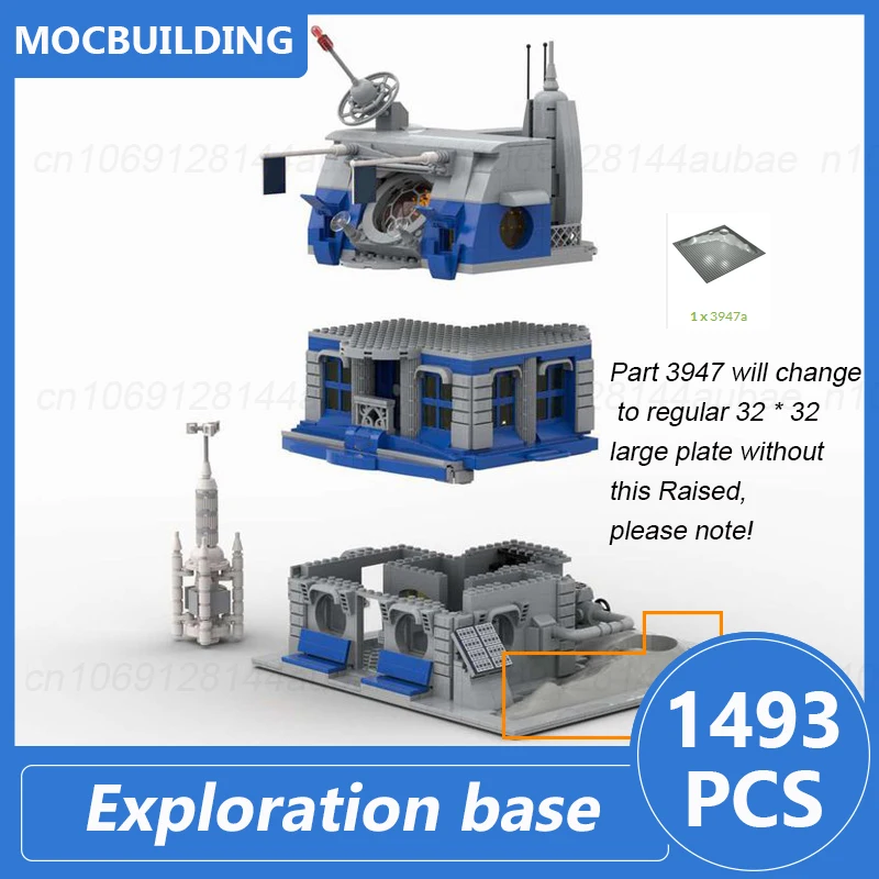 Space house & Exploration Base Display Modell Moc Bausteine DIY montieren Ziegel pädagogische Architektur Display Spielzeug Geschenke