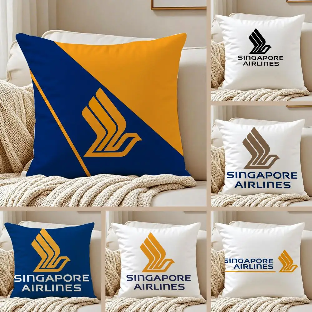 S-Singapore Airlines Cushion Cover Pillowcase Ultra Soft Ski