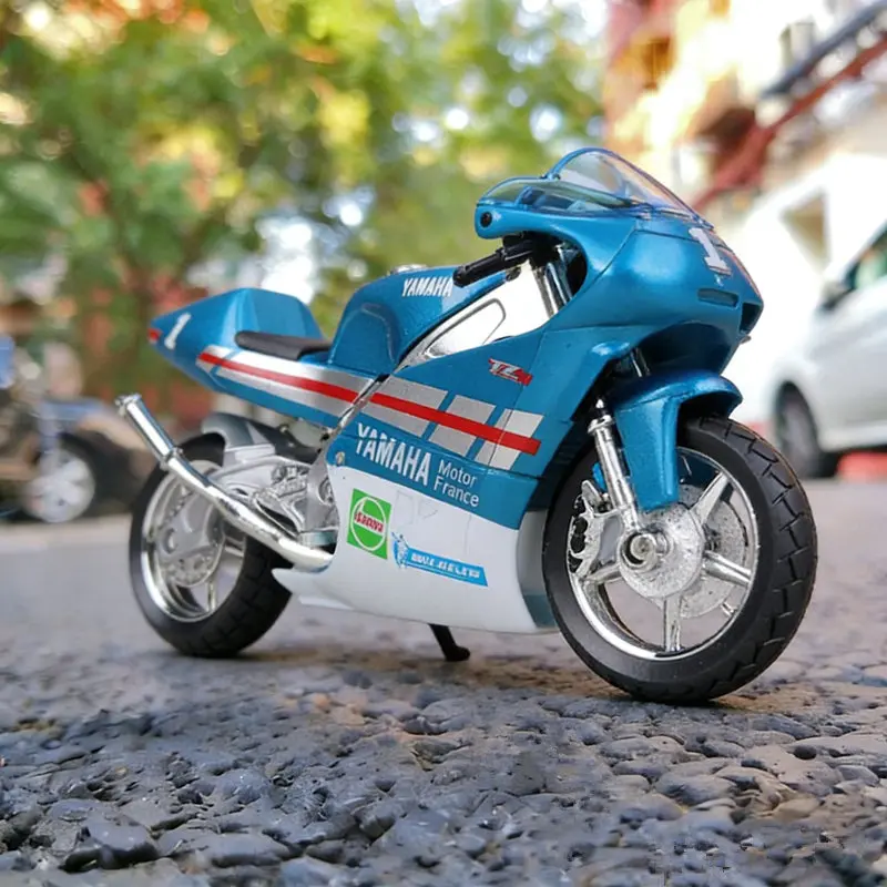 

Welly 1:18 Yamaha TZ250M Alloy Sports Motorcycle Model Diecast Metal Street Motorcycle Model Simulation Collection Kids Toy Gift