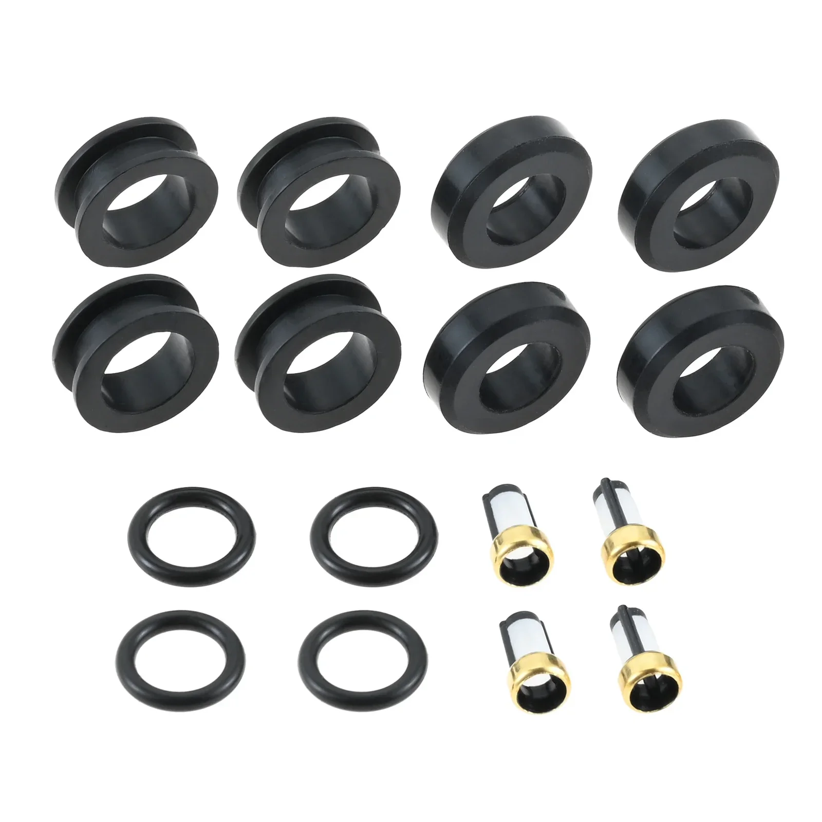 4 Sets Rubber Fuel Injectors Seals Repair Kit 842-12219 Fit for Toyota 4Runner (00-96) Toyota T100 (98-96) Toyota Tacoma (00-95)