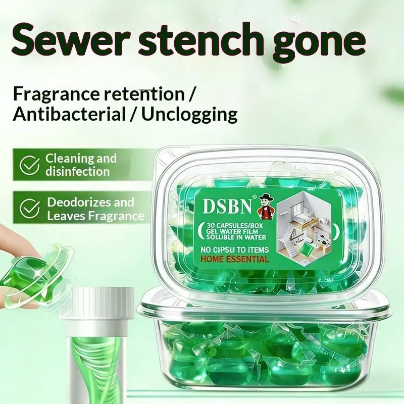 Mild Scented Drain Cleaning Gel Water Soluble Odor Remover for Household Kitchen Bathroom Sewer Pipe Toilet Use