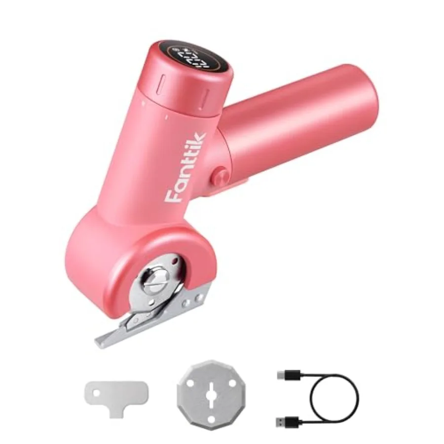 

C8 Nano Easyswap Cordless Electric Scissors with LED Display Type-C Rechargeable Cardboard Cutter with 2 Blades EasySwa