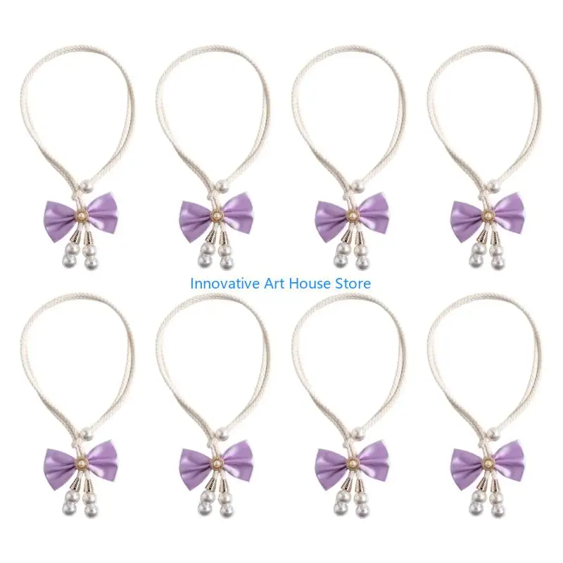 E1PC 8Pcs Braided Curtain Tiebacks for Polyester Panel Holdback and Home Use