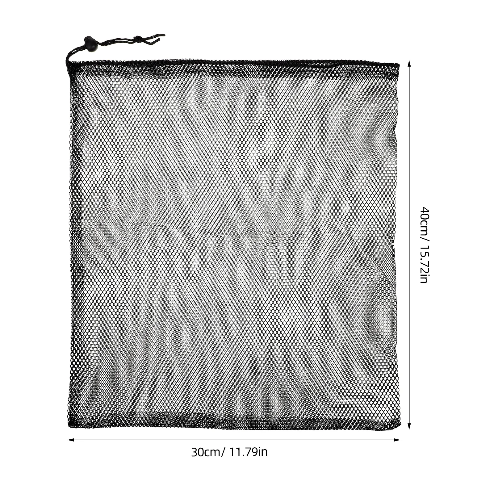 10 قطع من أكياس شبكية برباط من البوليستر أكياس تخزين شبكية للمعدات الرياضية وكرة السلة والسفر والغسيل والخضروات والفواكه وصالة الألعاب الرياضية #6