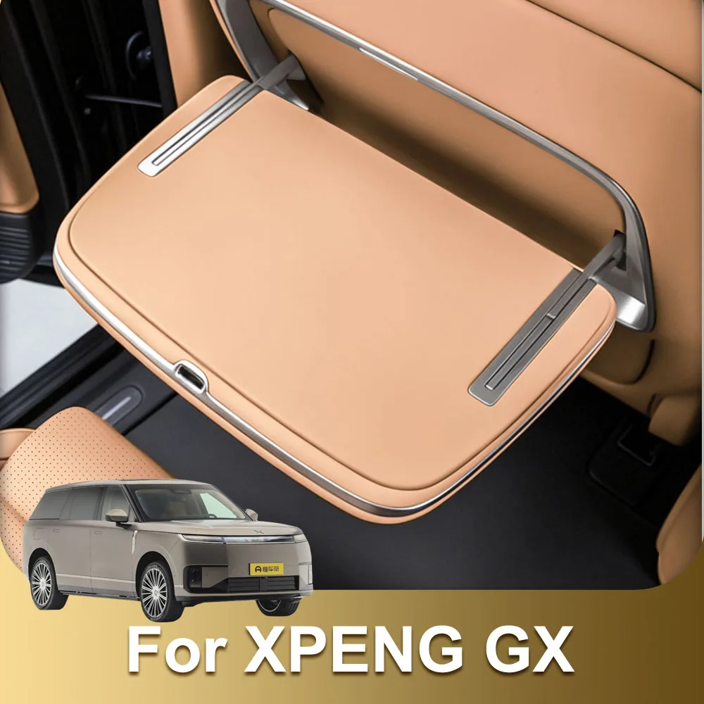 Fit For Xpeng GX Leather Protective Sticker For Rear Small Table Panel Automotive Supplies Scratch-resistant And Wear-resistant