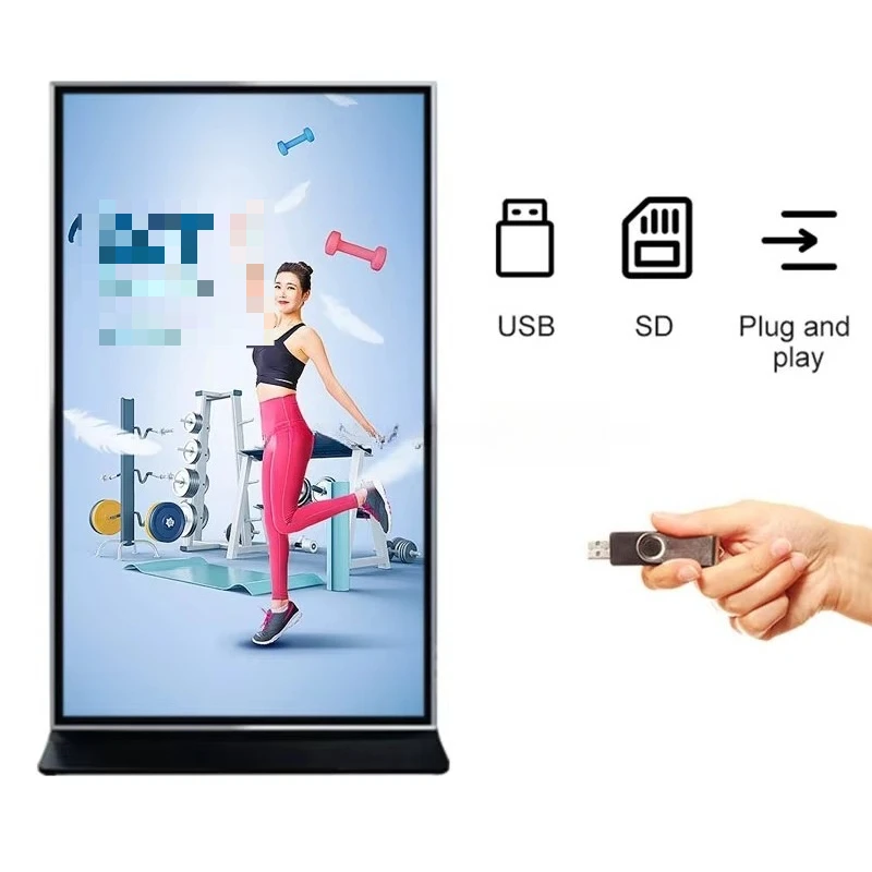 Factory Custom Electronic Advertising Equipment Freestanding Whiteboards with Graphics for Digital Kiosks Self-Service Business