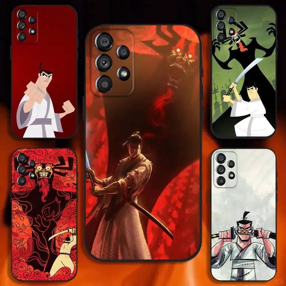 

S-Samurai Jack Phone Case For Samsung Galaxy A20,A21s,A22,A31,A32,A52,A53,A72,73,A80 Soft Black Cover