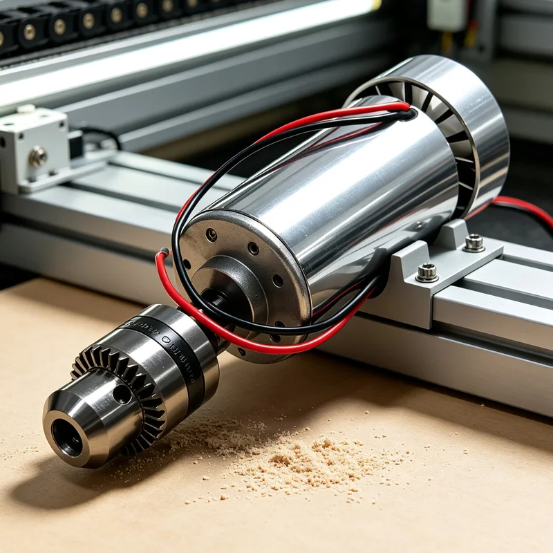 New CNC Machine Tool 0.3KW 12-48V DC Spindle Motor 300W 52MM Clamp for DIY Wood Router Engraving PCB Milling Apparatus Devices