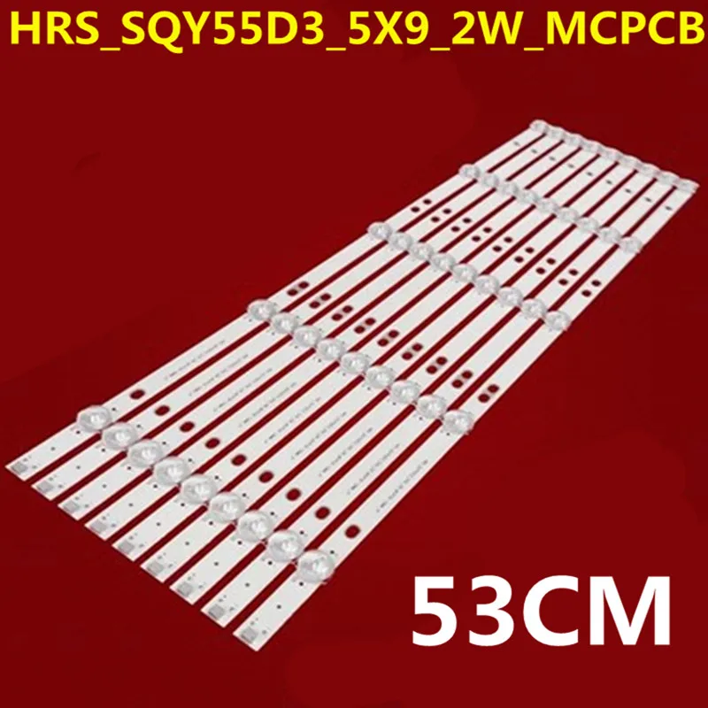 27PCS=3set  LED Backlight Strip For RCA 55 TV RTU5540-B RTU5540 B AE0110485  JL.D55051330-031CS-M_V02 021CS 031GS-M_V02