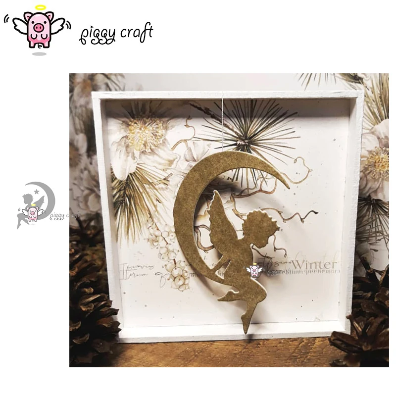 Piggy Craft metal cutting dies cut die mold Star moon angel child Scrapbook paper craft album card punch knife art cutter die