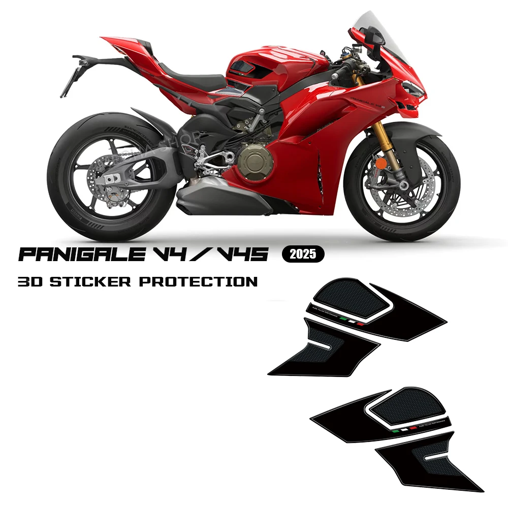 

New panigale v4s 2025 Fuel Tank 3D Sticker Protective Tank Pad for Panigale V4 V4S 2025