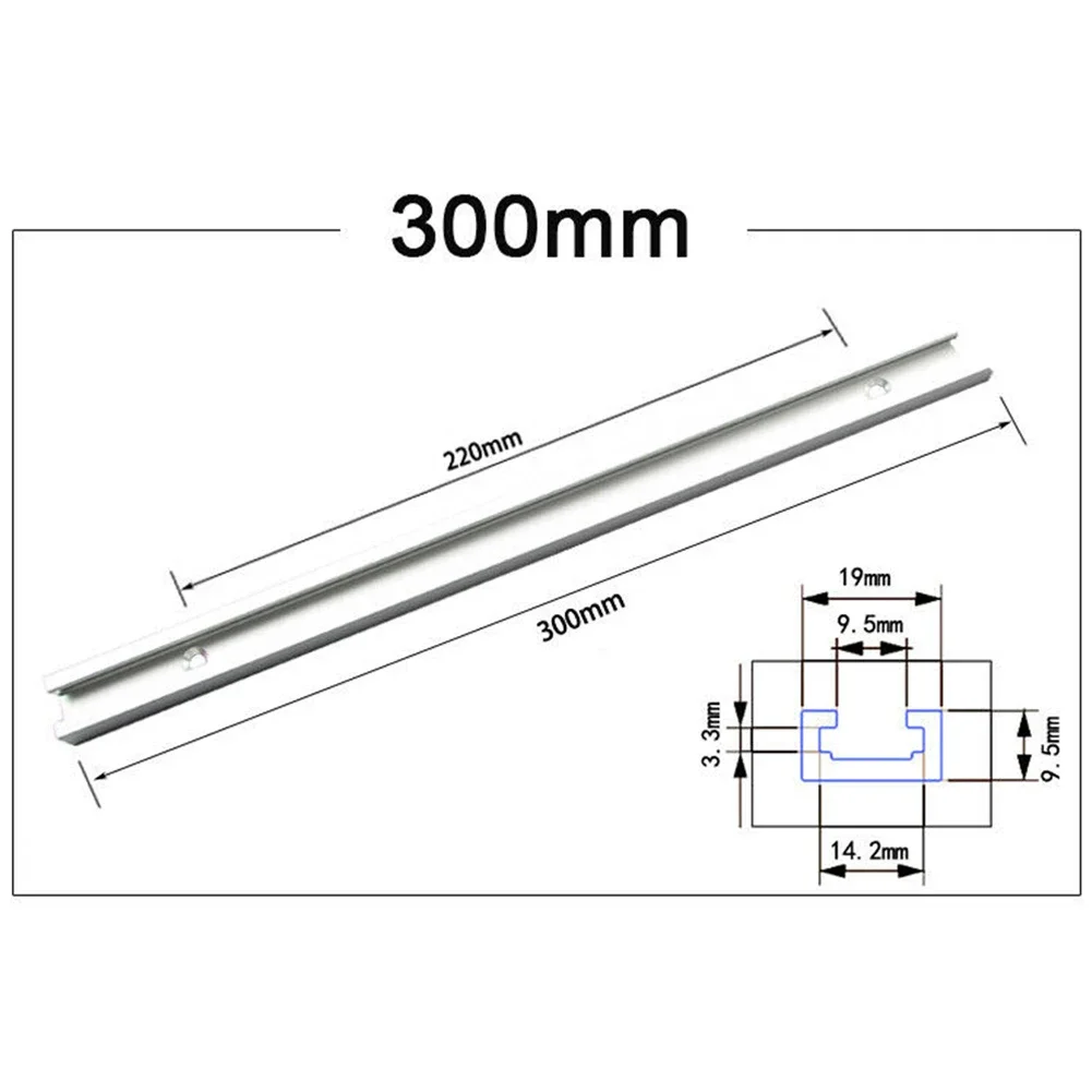 

1pc T-Slot Track Aluminium Alloy 300-600mm T-Track T-Slot Miter Jig Tools For Woodworking New Type Router Professional Hand Tool