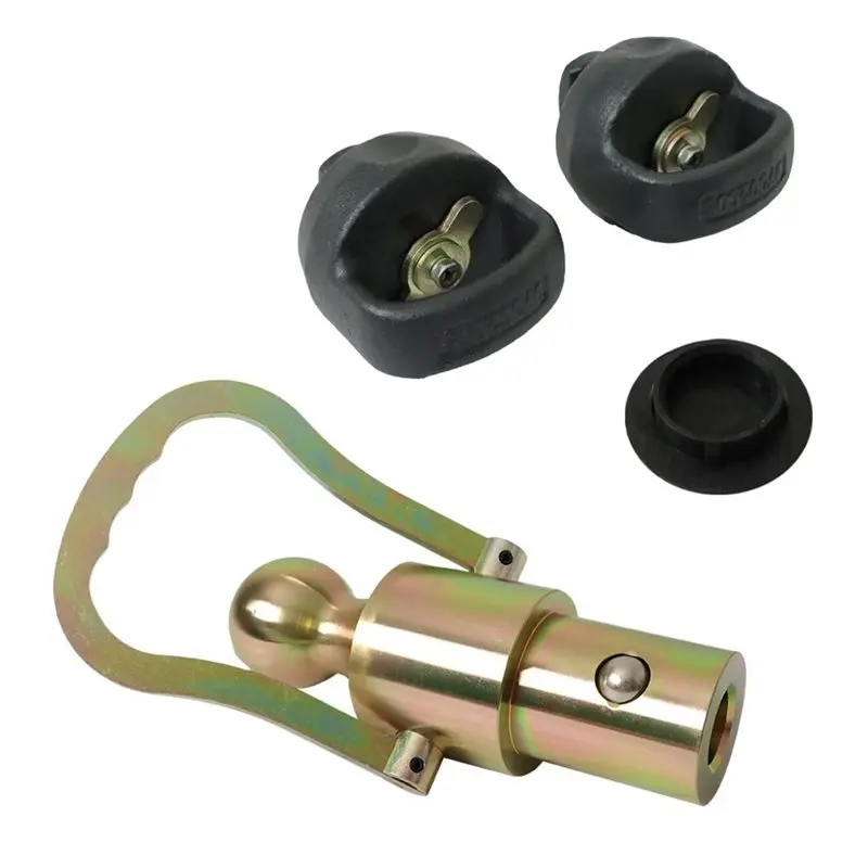 

GNXA2061 Gooseneck Ball& Safety Chain Kit For Ford/GM Nissan F13 Trailer Hook Ball Trucks