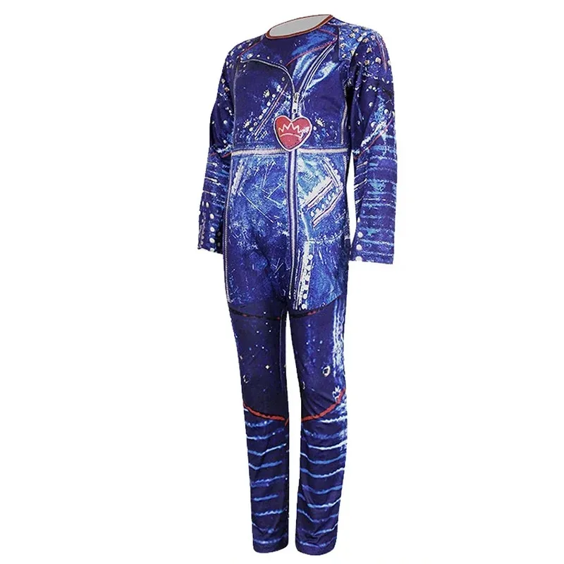 Kostium CyDescendants dla dziewczynek na Halloween, karnawał, przebranie Evie Mal, kostium cosplay dla dzieci, przebranie na urodziny, bal przebierańców