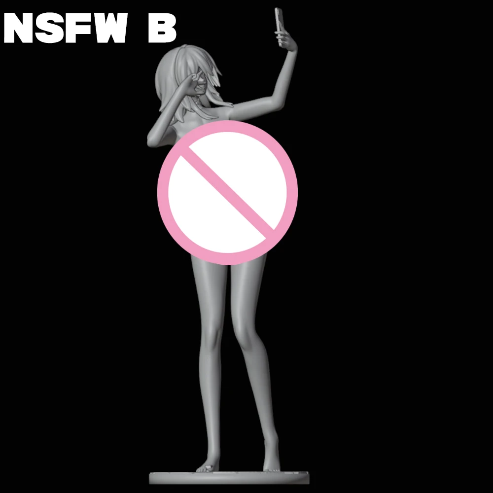 NSFW Beauty Selfie Resin Model Kit 3d Printing Doll 1/24 Unassembled Resin Figure Statue Kits Unpainted Toy Gk Play Set
