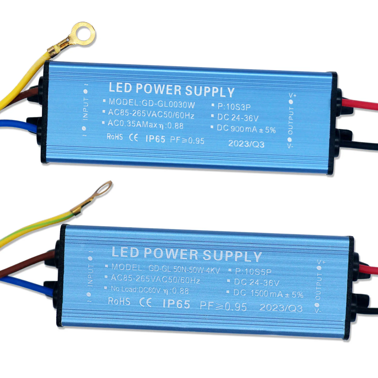 Transformador de iluminação LED para projectores, driver de tensão atual constante, 12W, 20W, 30W, 50W, DC24-42V, 300mA, 600mA, 900mA, 1500mA