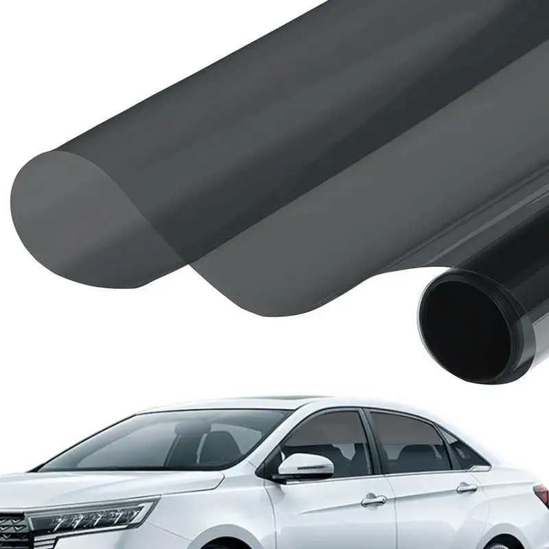 Window Tint Film for Cars Window Privacy Film Heat UV Block Scratch Resistant Blackout Auto Windshield Sun Shade Film 0.5x3m