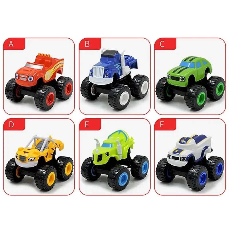 New Classic Cars Model Inertia Diecast Vehicles Racing Figure Blaze Toys for Children Monsters Truck Machines Car Toy Kids