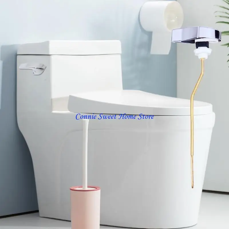LXAF Universal Front Mount Toilet Handle with Adjustable Brass Rod Modern Toilet Levers for simple  Flushing Experience