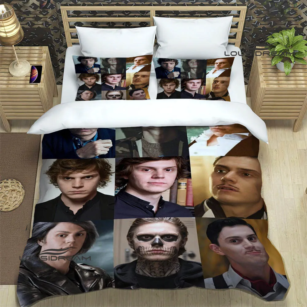 3D Evan Peters pattern Bedding Sets exquisite bed supplies set duvet cover bed comforter set bedding set luxury birthday gift