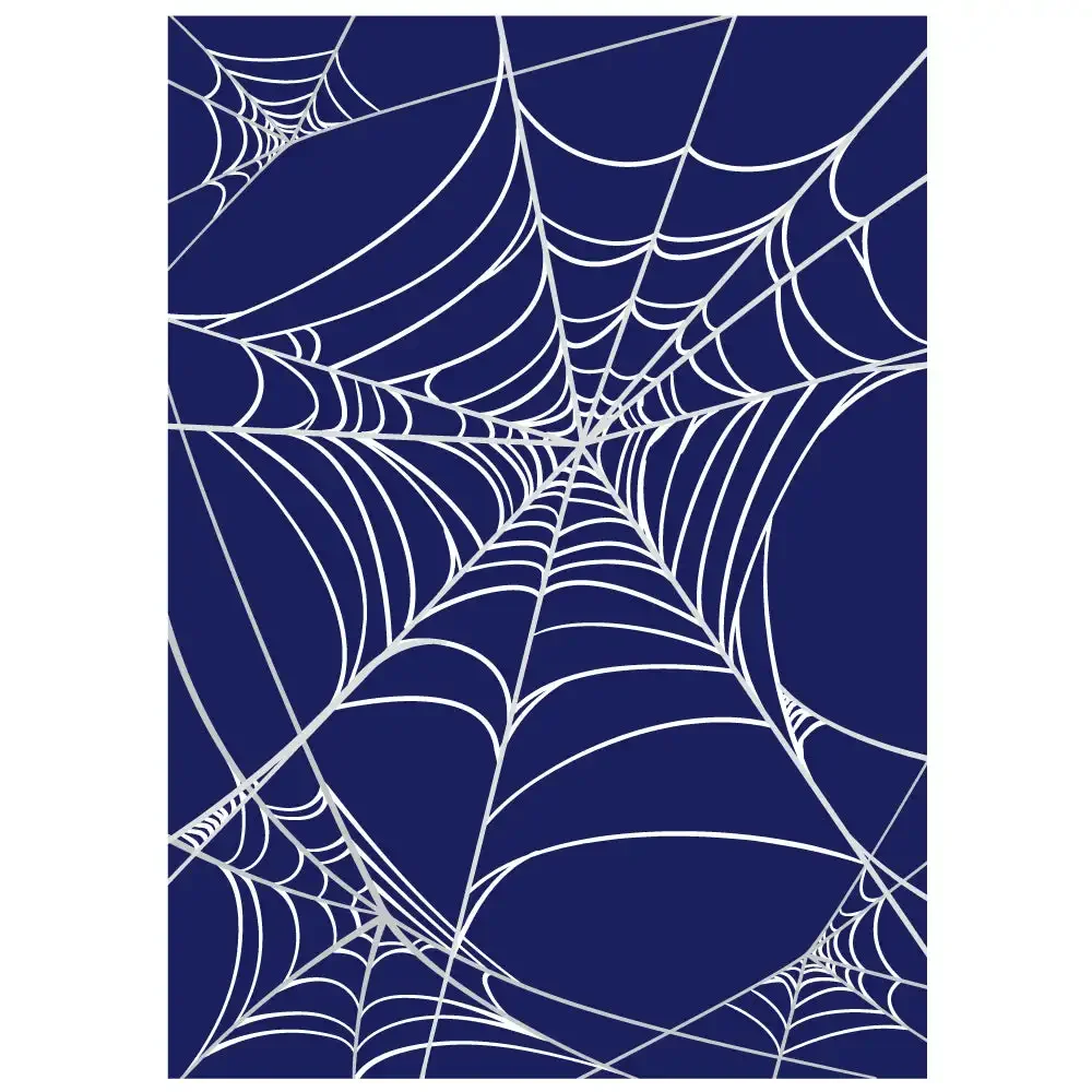 2024 Halloween New Spider Web Hot Foil For DIY  Scrapbook Embossed Make Paper Card Album Craft Template Supplies Decoration