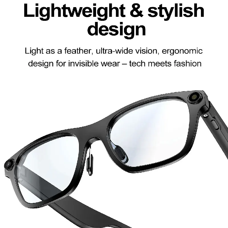 New product launch S336Ai shooting smart glasses 5 million real lens function AI real-time multi-language translation