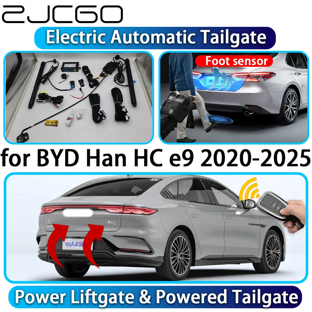 

ZJCGO for BYD Han HC e9 2020-2025 OEM Automatic Power Liftgate Powered Tailgate Intelligent System Car Trunk Control Lift Kit