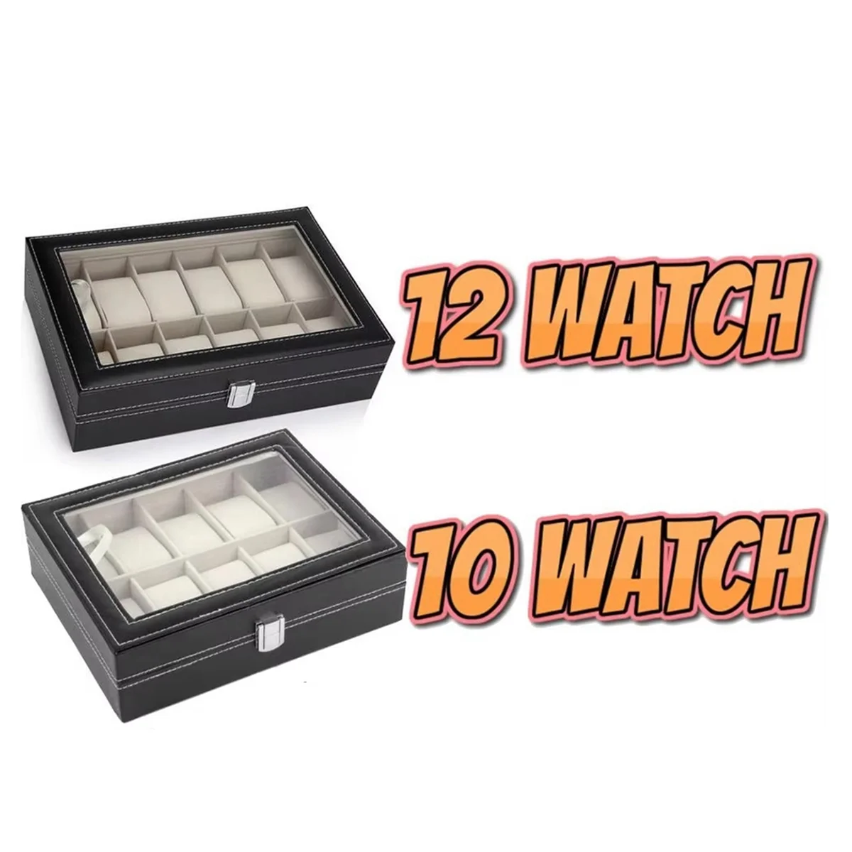 ELBA_PU Leather Watch Display Box Collection Storage Rack Box Jewelry Storage Box Watch Storage 12-Digit Watch Box