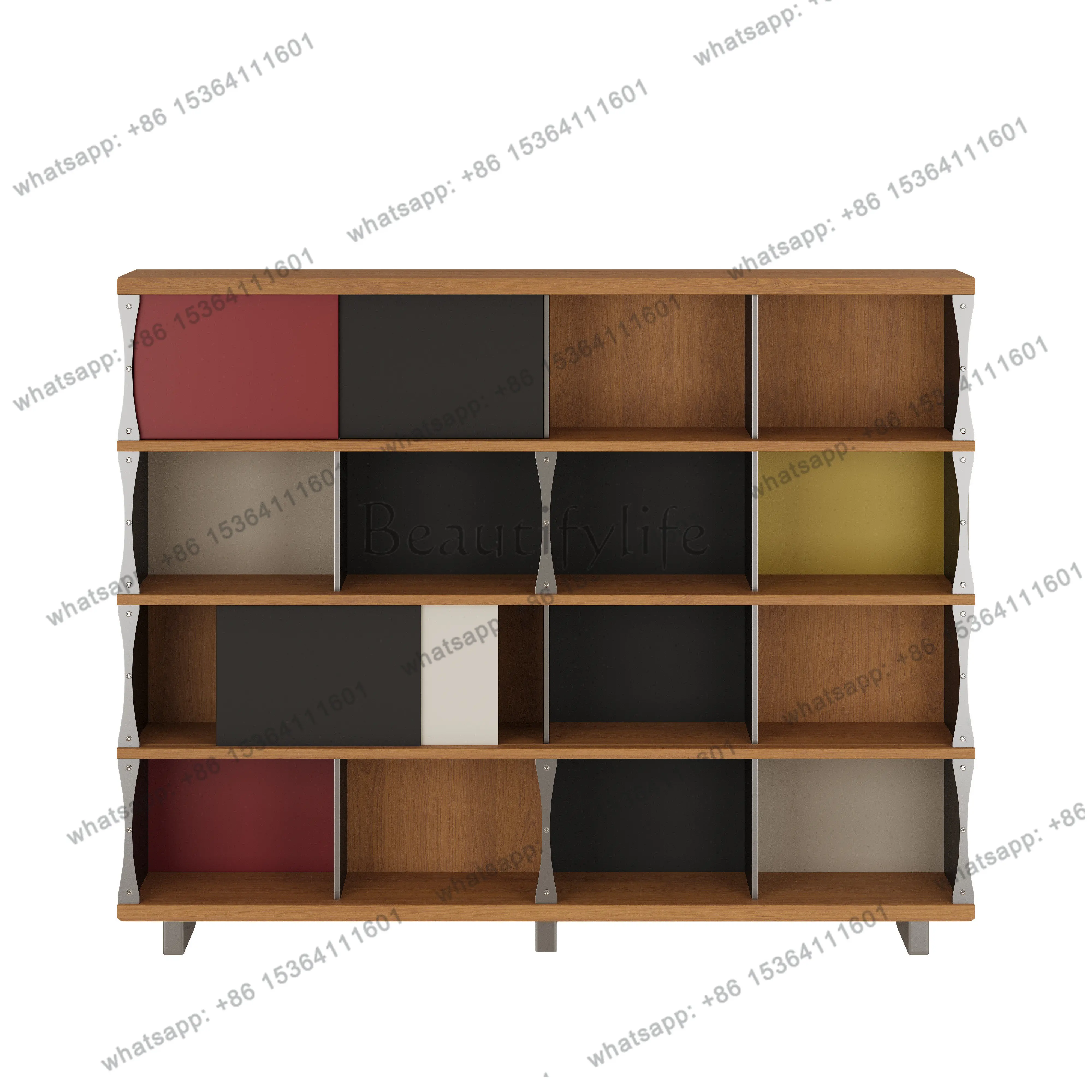 

Simple Modern Color Display Cabinet Home Bedroom Display Wall Locker Bookshelf