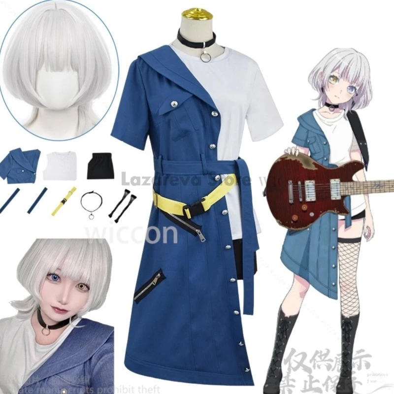 

Rana Kaname Cosplay Anime BanG Dream! It's MyGO!!!!! Cowboy Skirt Uniform Costume Wigs For Halloween Christmas Party Cus Adults