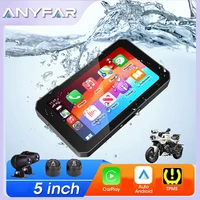 Pantalla de visualización de navegación GPS para motocicleta portátil CarPlay Moto Android Auto inalámbrica de 5,0 pulgadas