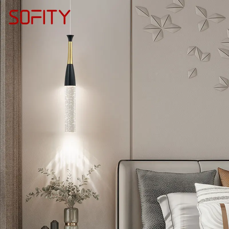 

SOFITY Nordic Creative Pendant Lamp Crystal Bubble Shape Decorative Light For Home Living Room Bedroom