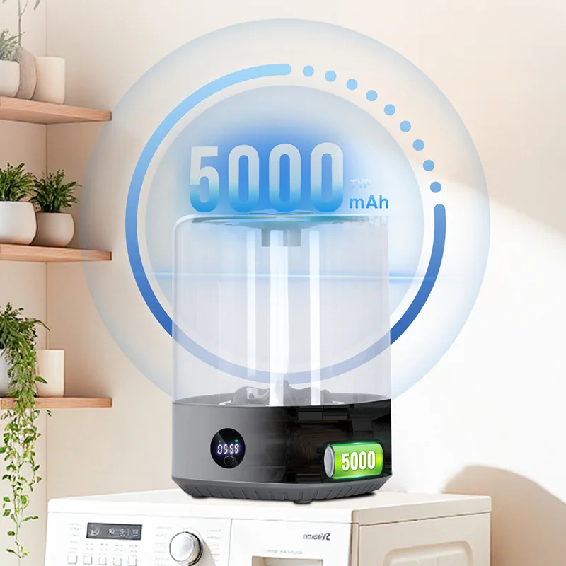 4L Mini Washing Machine Portable Wireless Smart Washer Healthy Separation And Cleanliness Underwear Pet Supplies Washing Machine image 5