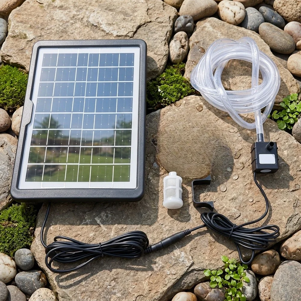Solar Energy Utilization Water Pump for Ponds Quiet Operation and Efficient Oxygen Distribution for Aquatic Environments