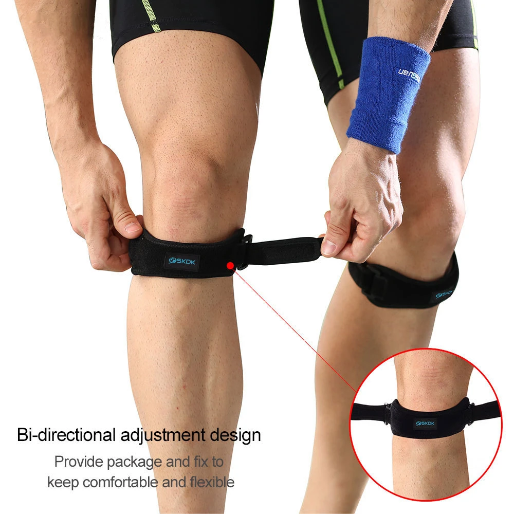 1pcs Adjustable Knee Patellar Tendon Support Strap Band Knee Support Brace Pads for Running Basketball Outdoor Sport Accessories