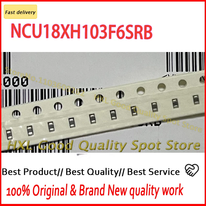 100PCS NCU18XH103F6SRB THERMISTOR NTC 10KOHM 3380K 0603 NTC 10K 1% 0,1W B=3380 1%