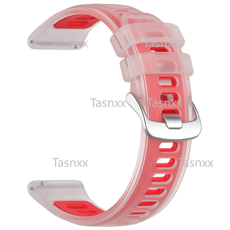 ل Garmin Forerunner 570 165 158 265 255 245 55 لون الحلوى هلام ساعة سيليكون حزام ماتي شفافة حزام الإصدار معصمه