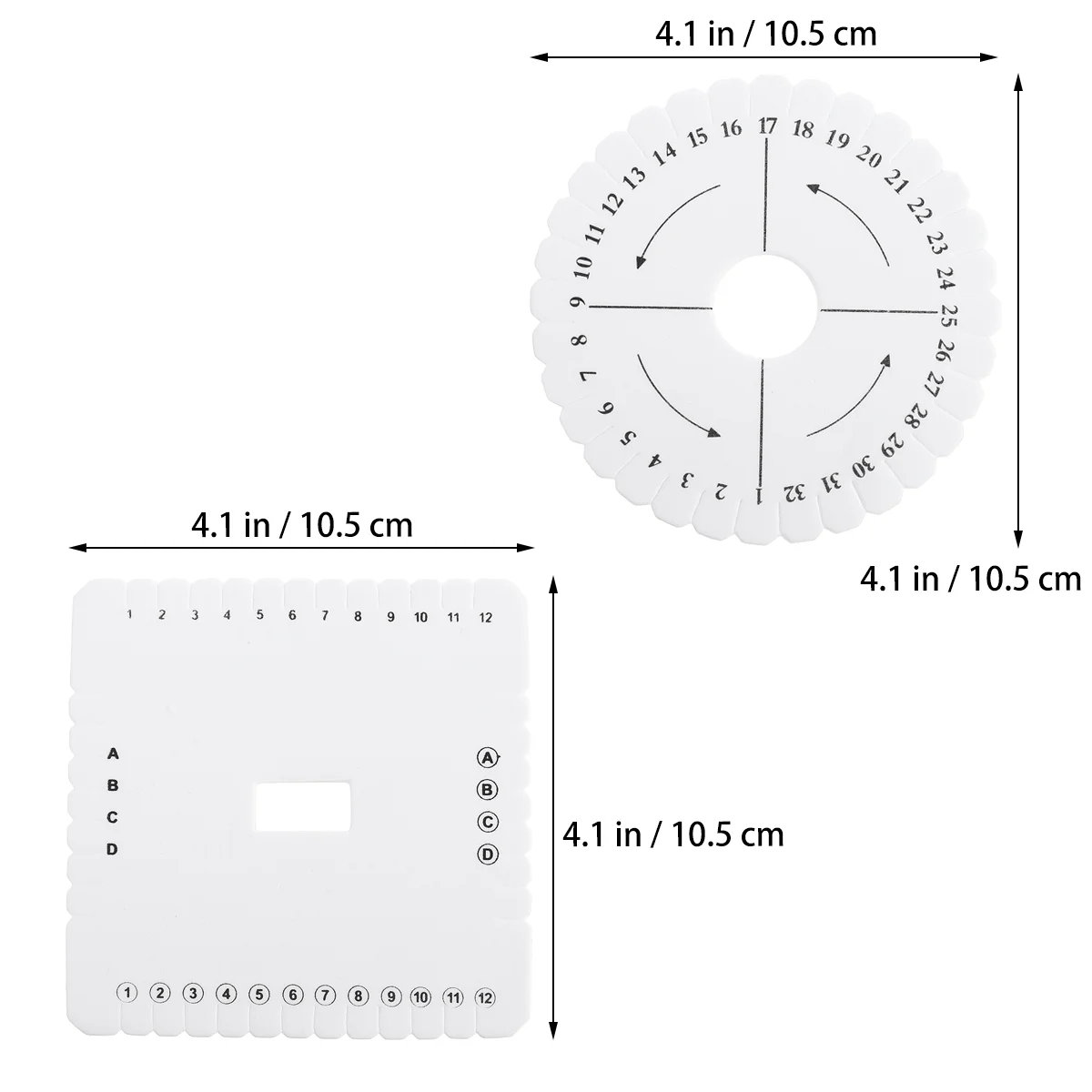 2 Stück Schnur web scheibe Draht webstuhl DIY Handwerk Werkzeug Stricks chale Armband Herstellung Werkzeuge Handbuch Quadrat