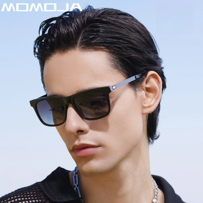 

MOMOJA Square Men's and Women's Sunglasses, Outdoor Driving Casual Polarized Glasses Fashion Trend Prescription Glasses 2612