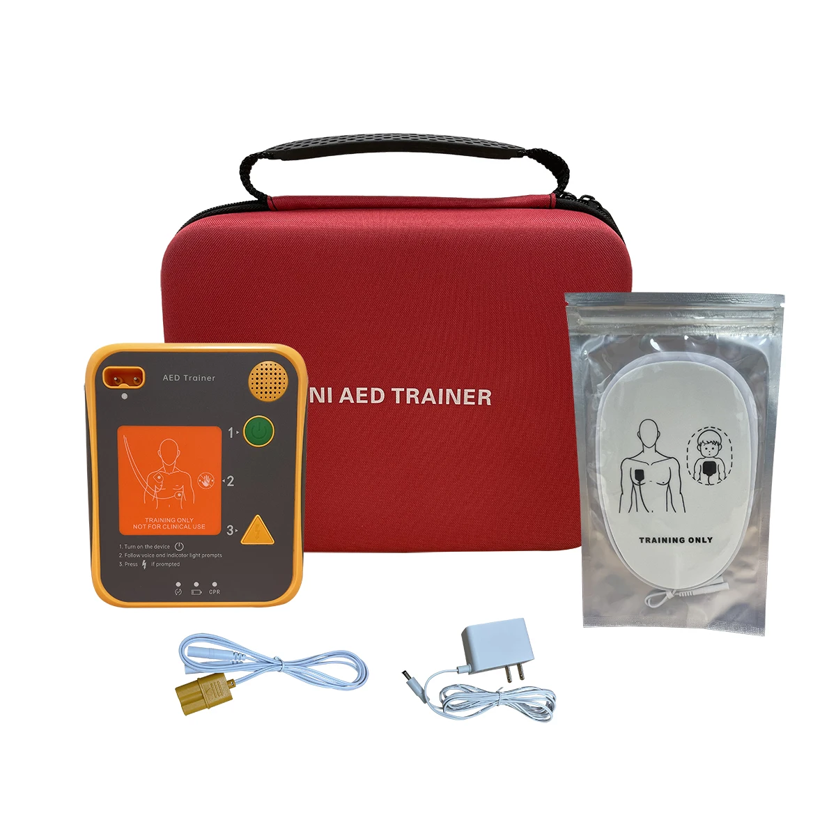 AED Trainer CPR AED Training Simulator First Aid AED Trainer With Electrode Pads in English fast shipping