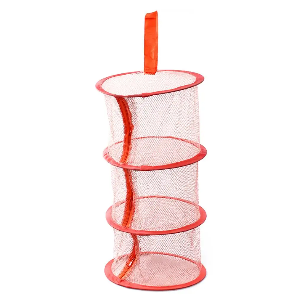 2022 Zipper Bra Drying Basket 3 Layers Drying Rack Net Herb Drying Black Mesh Hanging Dryer Rack for Plant Hydroponics Flowers