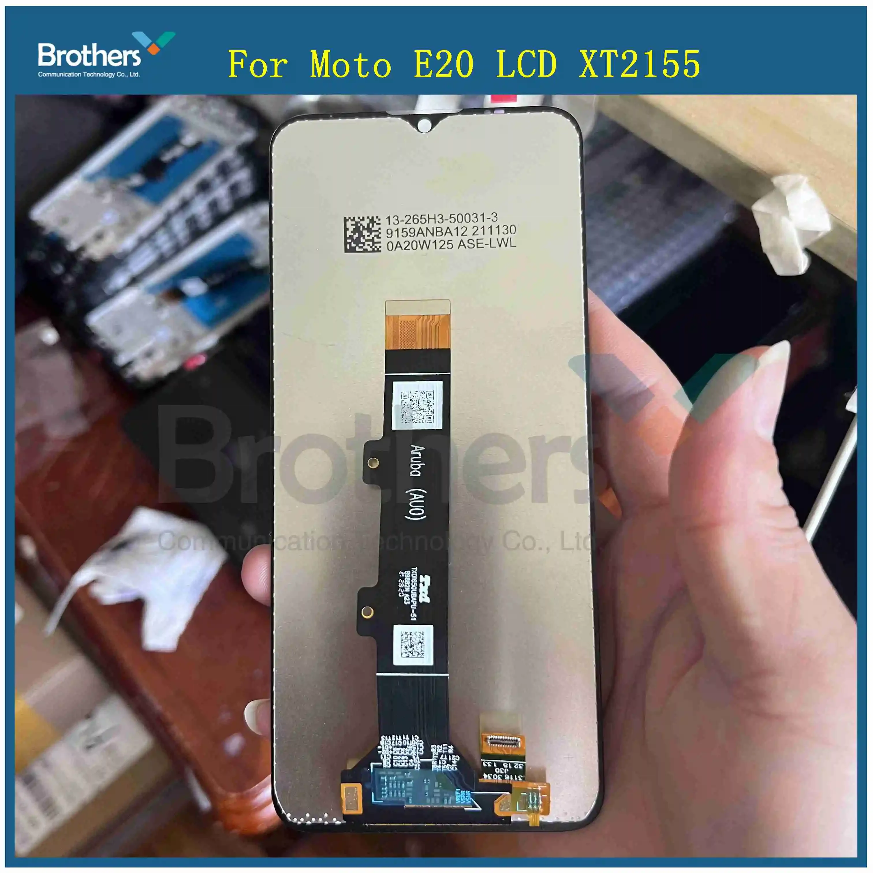 Pantalla LCD IPS de 6,5 pulgadas para Motorola Moto E20, montaje de digitalizador con pantalla táctil de repuesto para Moto E20 LCD XT2155 XT2155-1