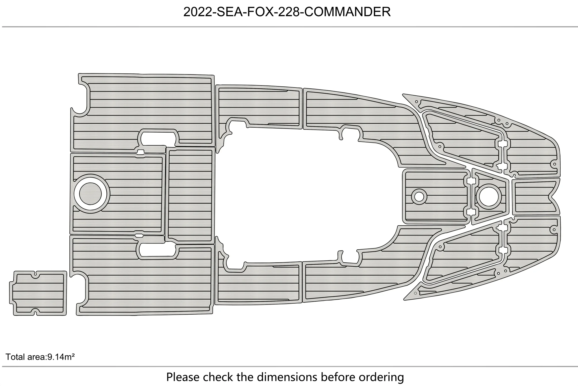 2022 Sea Fox  228 Commander Cockpit swimming platform 1/4