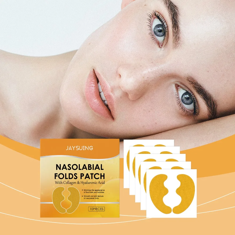 Nasolabial Folds Patch Contain Collagen Hyaluronic Acid Nourish Moisturizing Firming Skin Lifting Sticker Anti-Wrinkle Face Mask