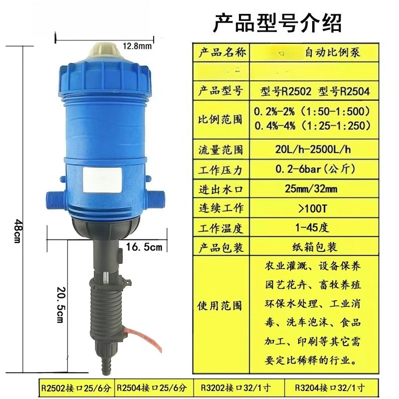 Liquid dispensing machine Car washing Wax cement sand foam Automatic dilution Ratio Medicine Proportional pump Self-priming
