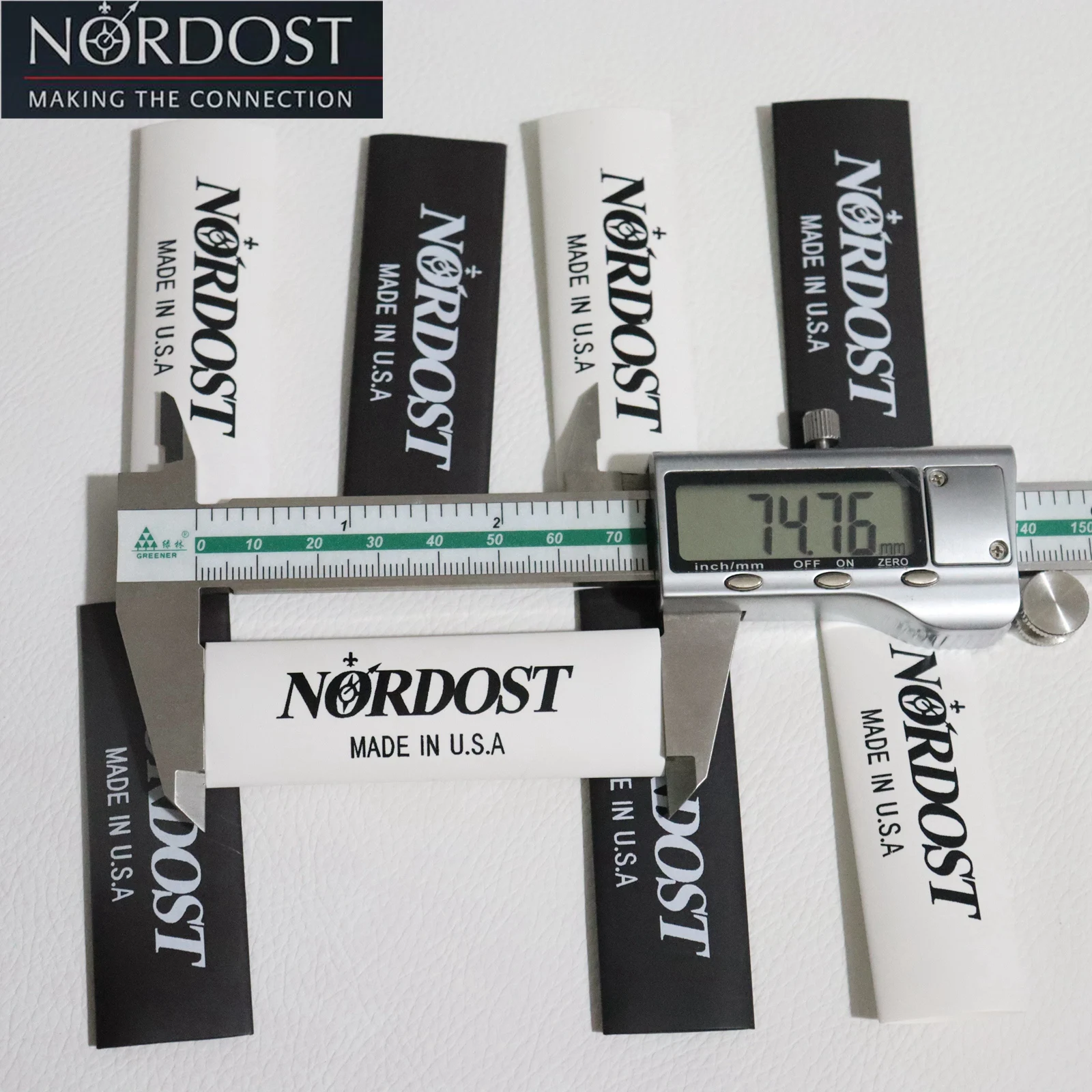 20個 8-16mm NORDOST ブランドロゴ 方向標識 厚手 高品質 絶縁 熱収縮チューブ オーディオ DIY 必須 ケーブルチューブ