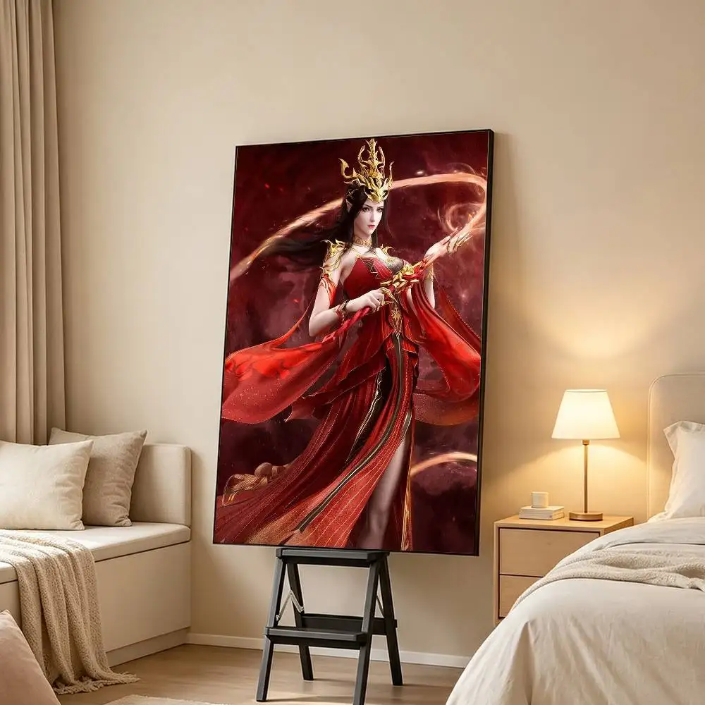 Battle T-Through the Heavens Poster Waterproof Wall Art Sticker For Bar Living Room Vintage Decor High Quality Print Gift